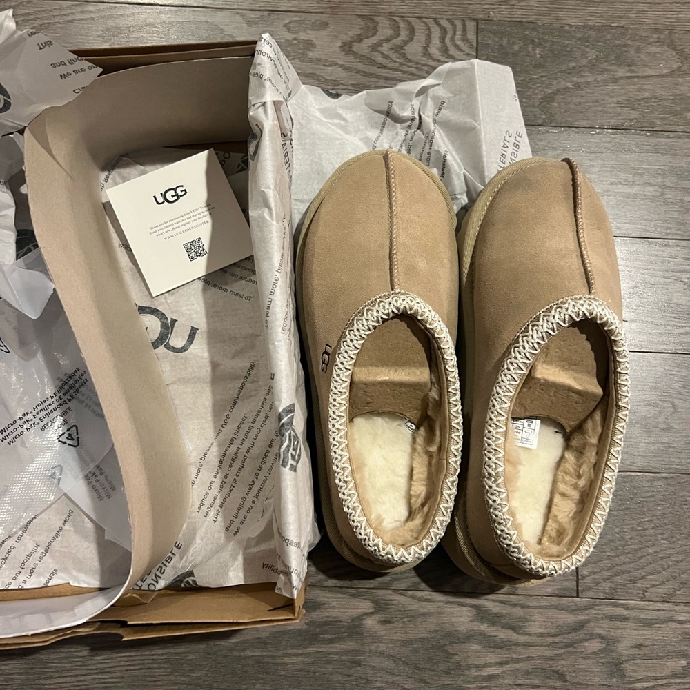 UGG Tasman Slippers Mustard Seed Silp On Womens 5955-MSWH Ships out in one day - Picture 14 of 17